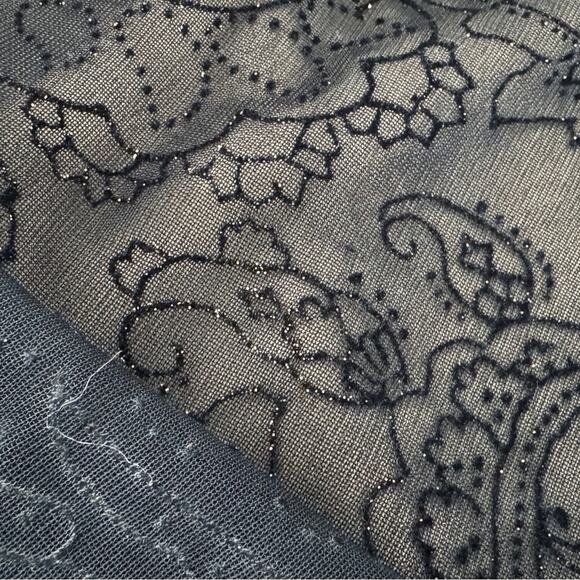 VTG AGB Black Dress Women sz 6 sheer overlay Whimsygoth Fairy Gothic Witchy Y2K - Picture 12 of 12